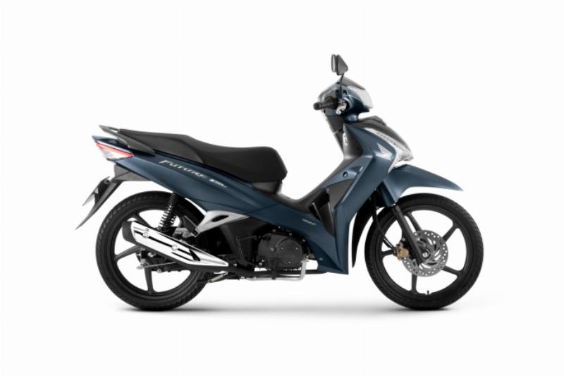 Chi tiết thiết kế phần đầu xe Honda Future 125 Fi màu trắng, nổi bật với đèn pha LED hiện đại và yếm xe tinh tế.