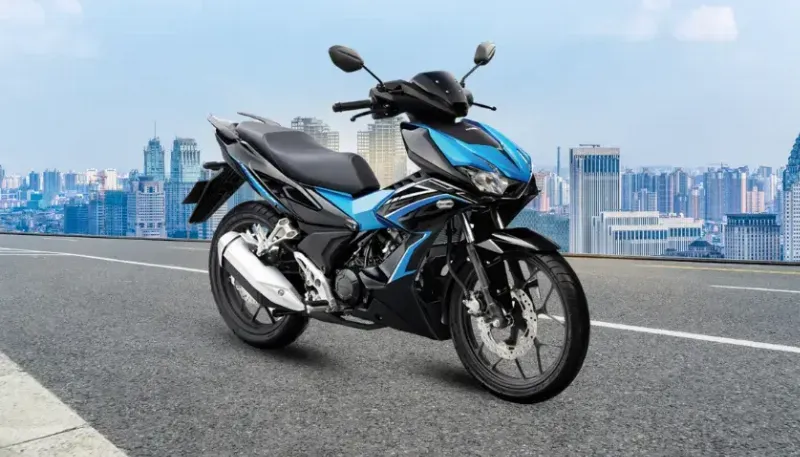 Hình ảnh minh họa xe Honda Winner X đời mới nhất, tập trung vào thiết kế và vị trí đặt giá xe.