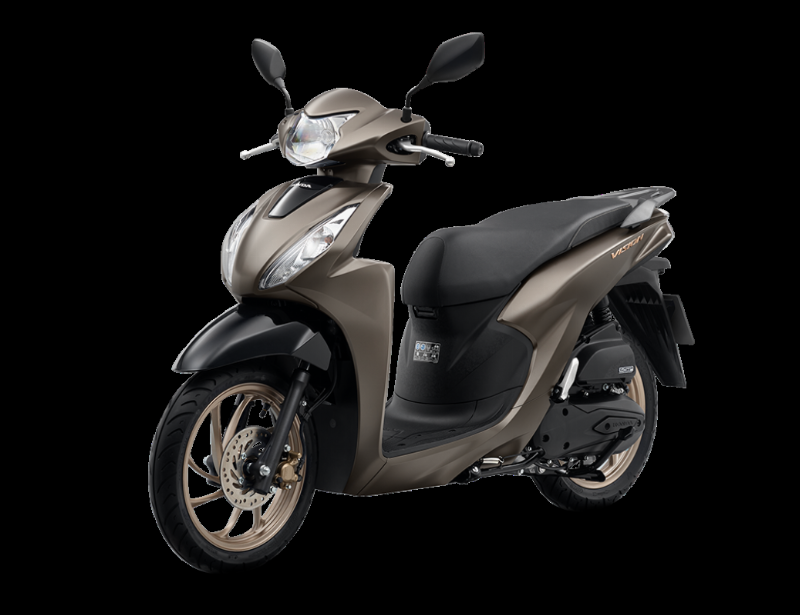 Xe Vision xanh nhám với thiết kế trẻ trung năng động, màu sắc hiện đại thu hút giới trẻ đô thị.