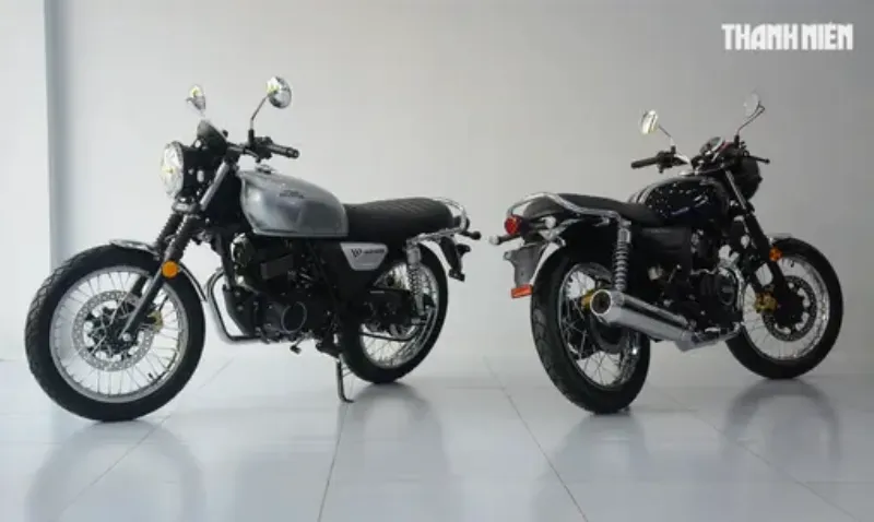 Hình ảnh chiếc xe GPX Legend 150 trưng bày tại cửa hàng, gợi ý nơi mua xe
