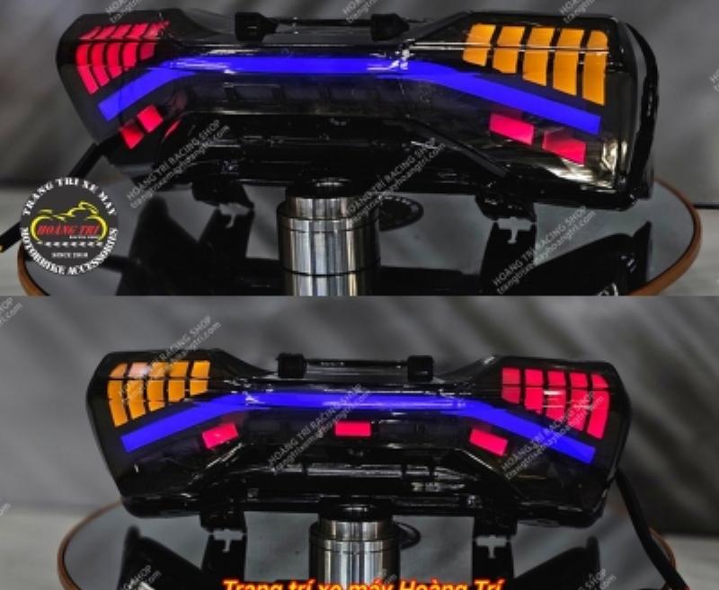 Hinh anh dau xe Honda ADV 160 mau den nham voi den pha LED sac sao