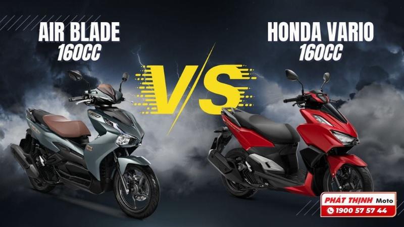So sánh thiết kế Honda Air Blade 2023 và Honda Vario 2023